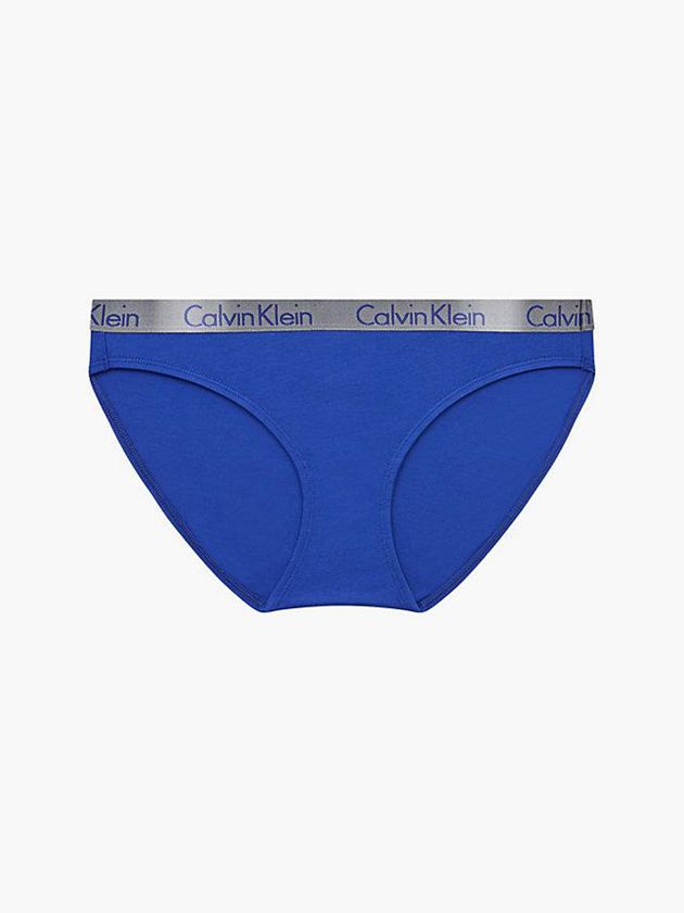 Calvin Klein USA Bikini - Radiant Cotton Womens Briefs Blue 6419035-ZW